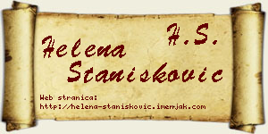Helena Stanišković vizit kartica